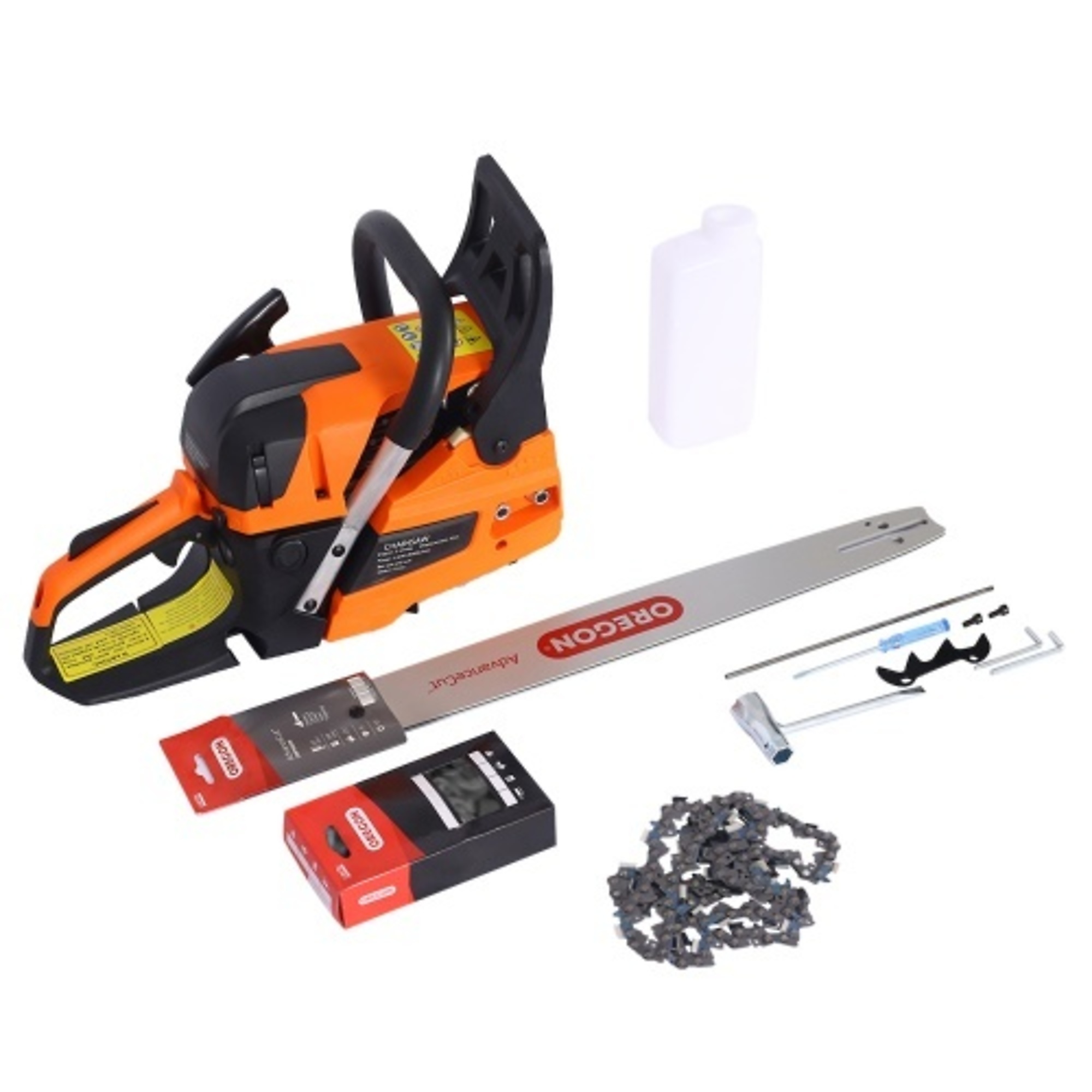 Osakapro Gasoline Chainsaw — 20in., 58cc 2-Cycle, Oregon Bar & Chain, 3.2 HP, Model# BAC-W46542540